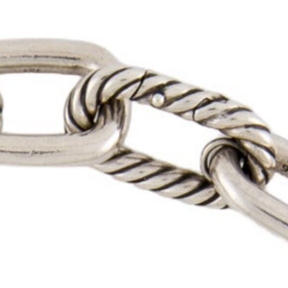 DAVID YURMAN 18K 750 YELLOW GOLD & STERLING SILVER 925 MADISON® CHAIN NECKLACE - Picture 6 of 9